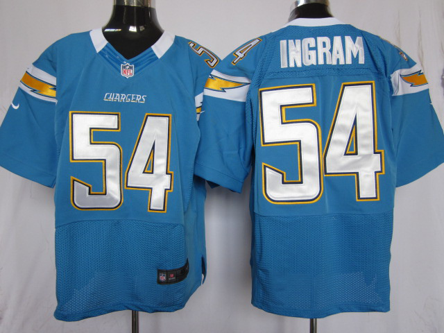 Nike Elite Jersey san diega chargers 54 ingram light blue color
